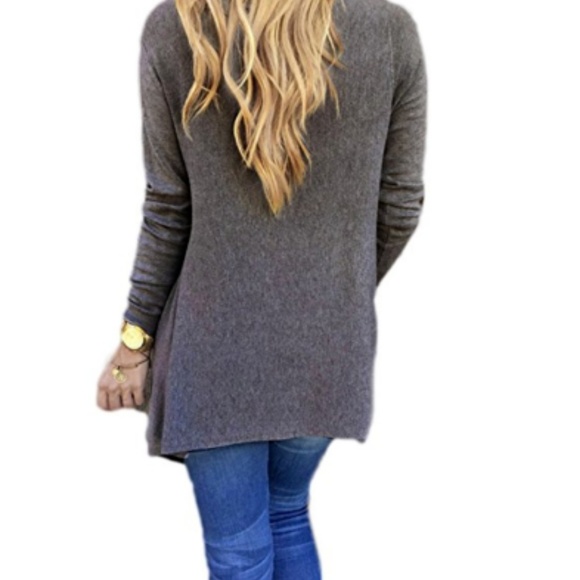 Womens Shawl Type Cowl Long Sleeve Shirt Nice NWOT - Picture 2 of 4